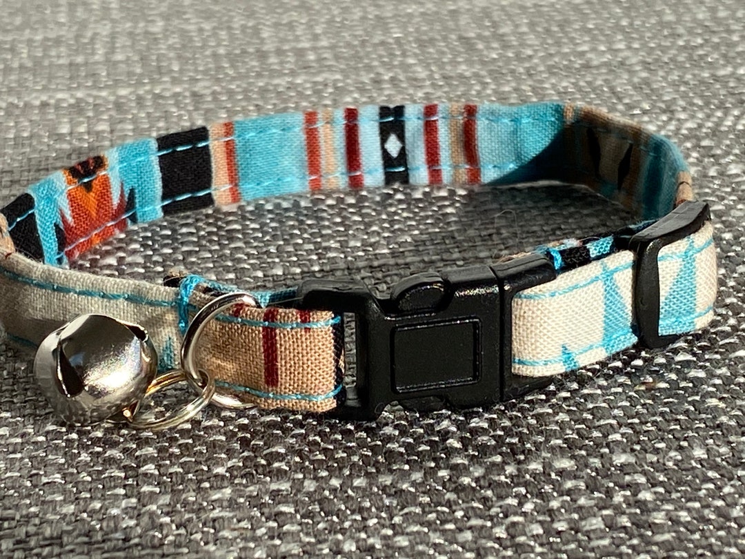 Tribal Cat Collar Girl Cat Collar Kitten Collar Safety Collar Cat ID