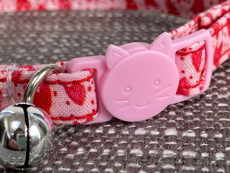 Red Collar Cat Safety Collar Kitten Safety Collar Etsy