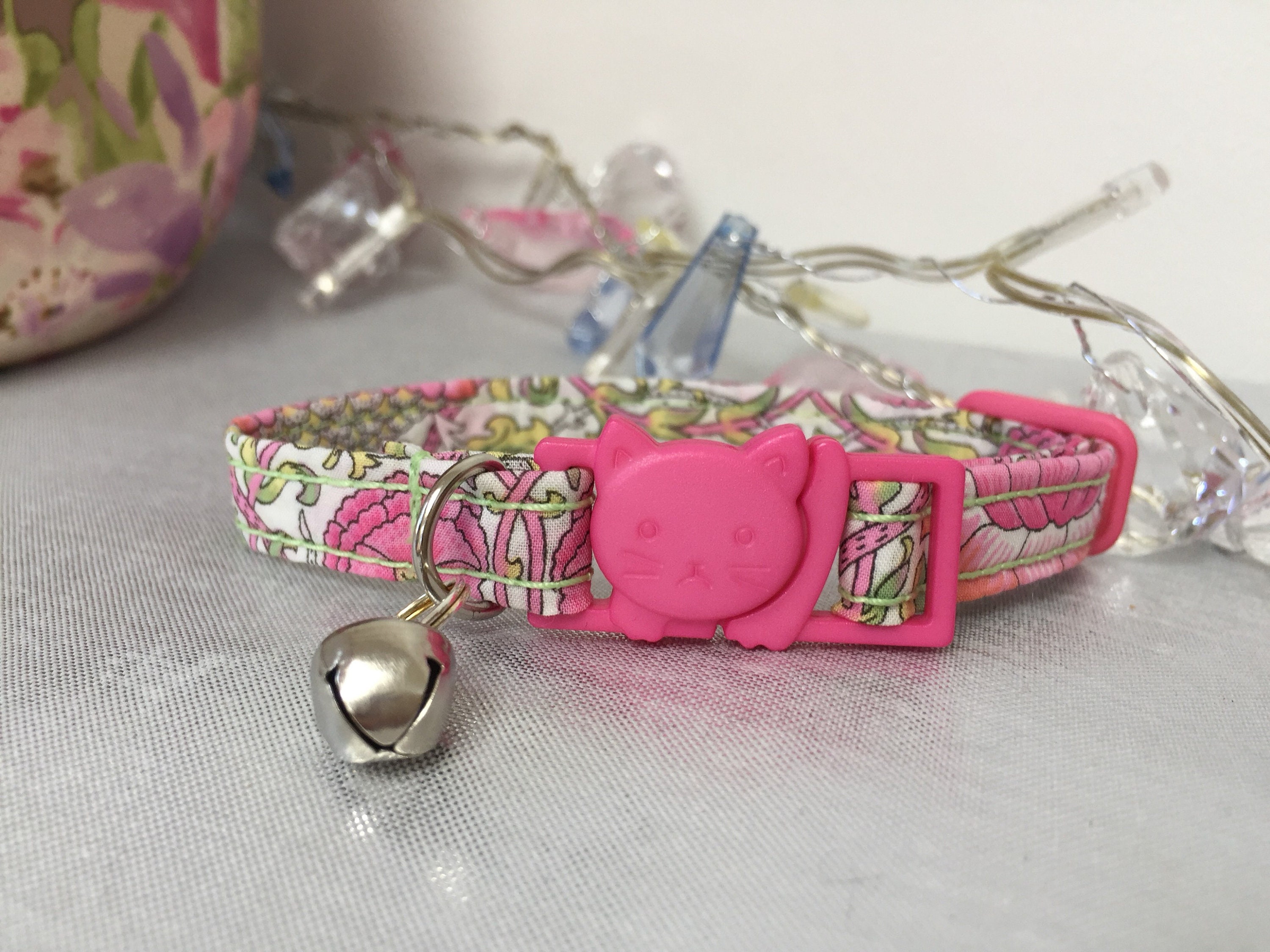 Girl Cat Collar Cute Collar Kitten Collar Floral Collar Etsy 日本
