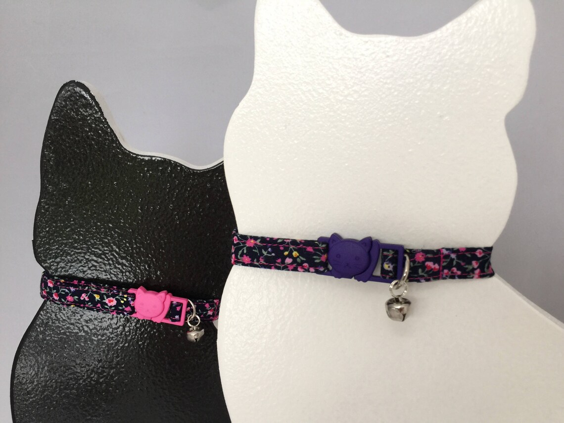 Girl Cat Collar Kitten Collar Adjustable Cat Collar Etsy