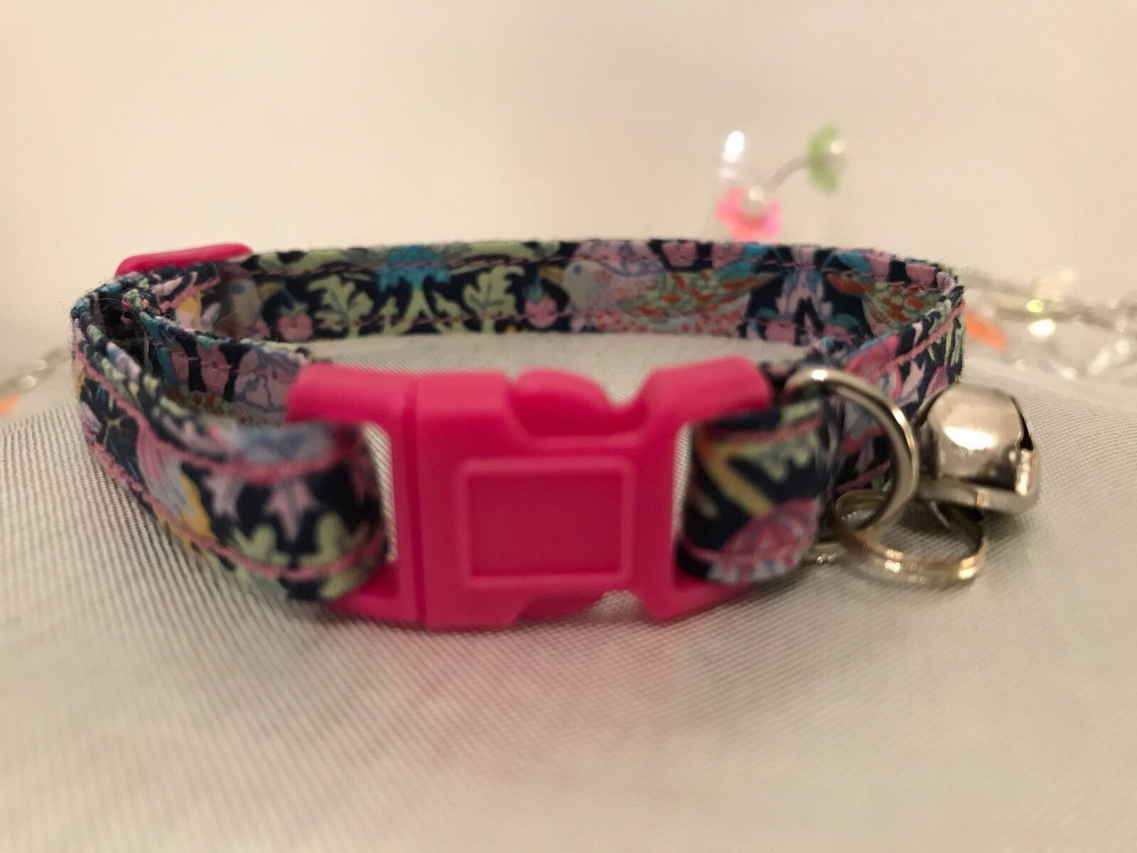 Girl Cat Collar Kitten Collar Floral Collar Handmade Etsy