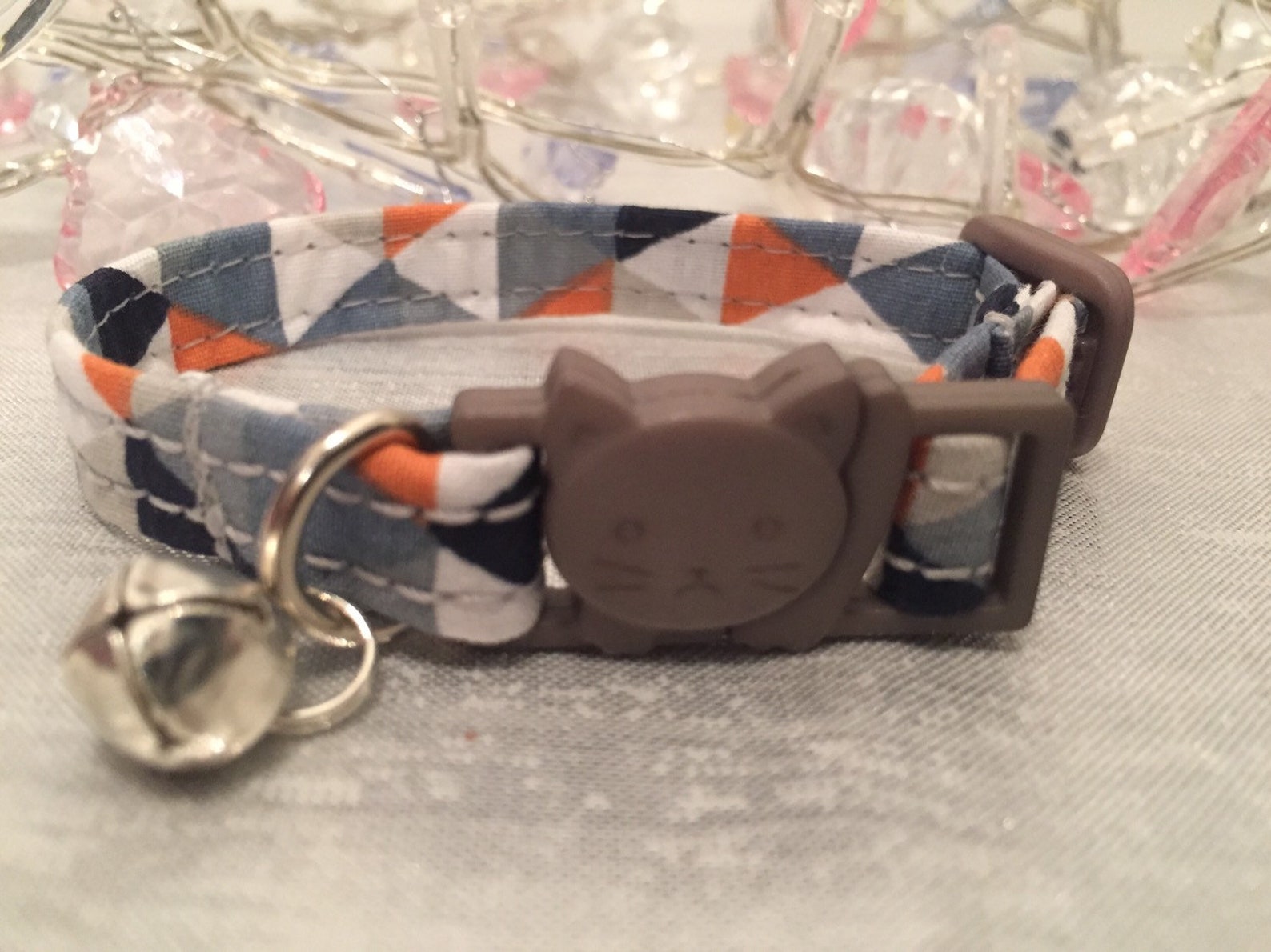 Cat Collar Kitten Collar Boy Collar Grey Collar Soft Etsy 日本
