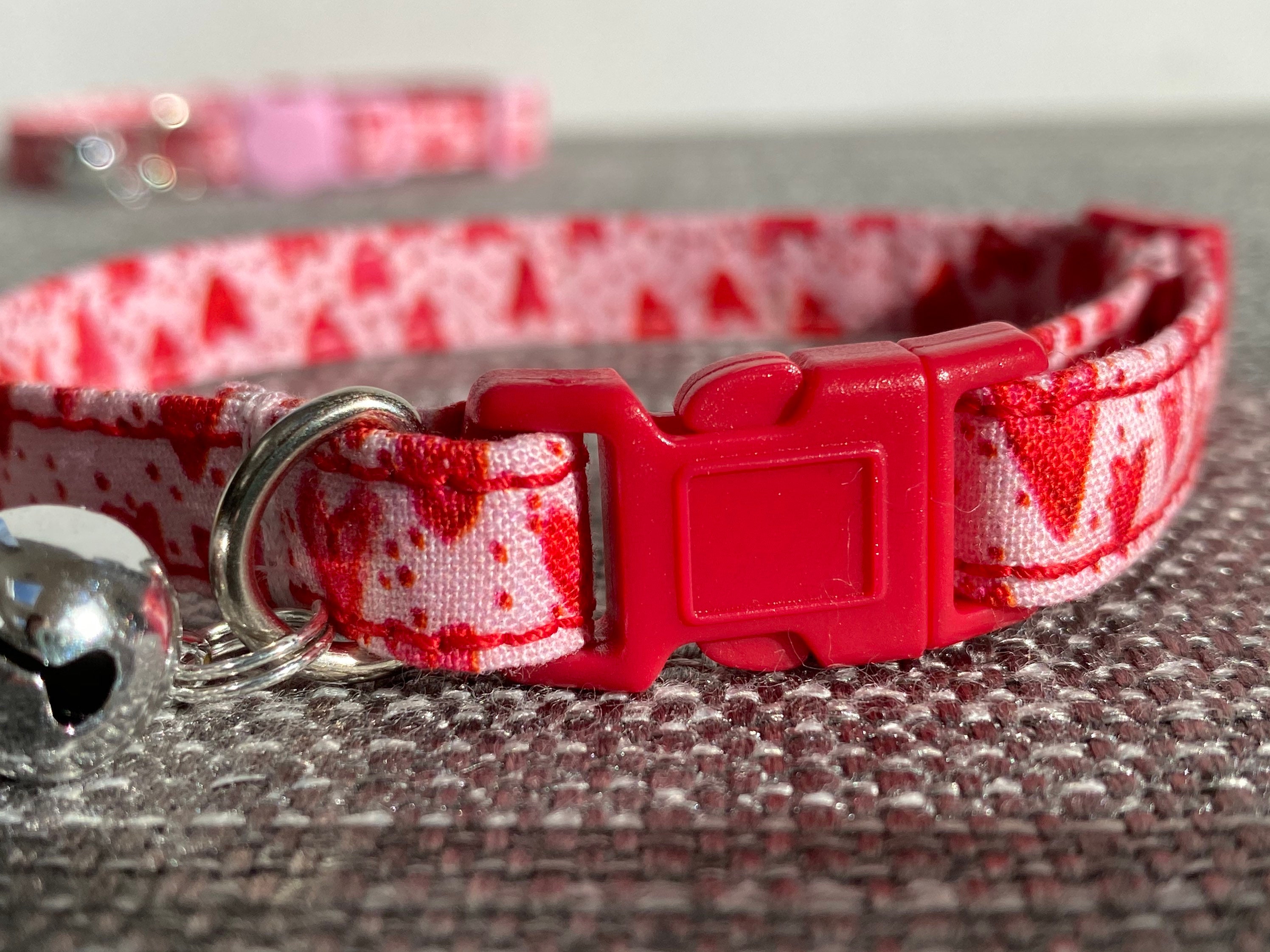 Red Collar Cat Safety Collar Kitten Safety Collar Etsy