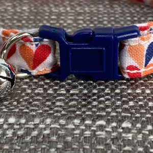 Valentine Cat Collar | Kitten Collar | Girl Cat Collar | Kitten Collar | Safety Collar | Cat ID Collar | Boy Cat Collar | Heart Boy Collar
