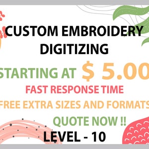 Custom Embroidery Digitizing, Personalisation, Embroidery Digitizing Service, Company Logo Digitizing, Image Digitizing Embroidery,