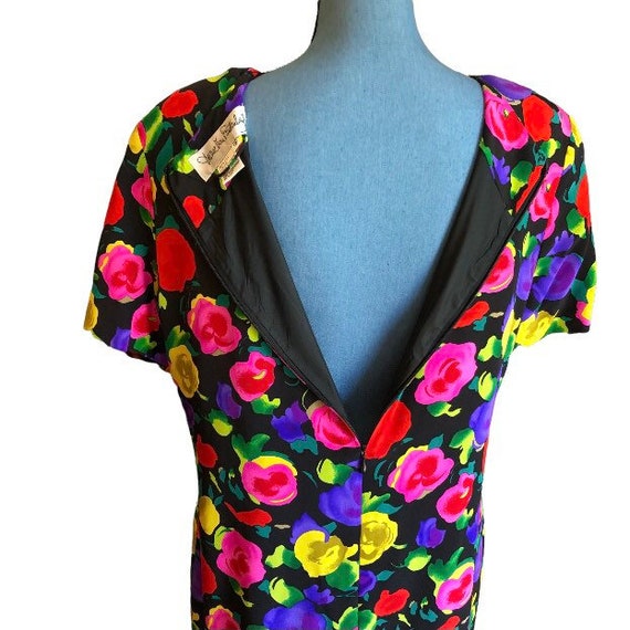 Vintage DVF 100% SILK sz 12 Diane Von Furstenberg… - image 4