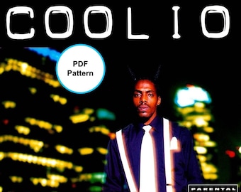 Coolio Cross Stitch Pattern Gangsta's Paradise Album Cover Art PDF Download