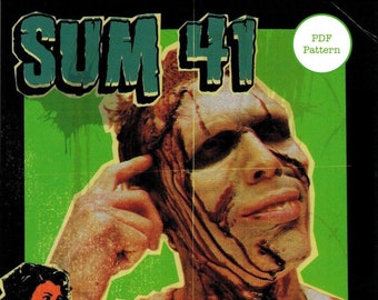 Sum 41 Cross Stitch Pattern Does This Look Infected? Album Cover Art PDF Download