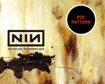Nine Inch Nails Cross Stitch Pattern The Downward Spiral Album Cover Art PDF Download