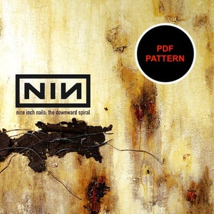 Nine Inch Nails Cross Stitch Pattern The Downward Spiral Album Cover Art PDF Download