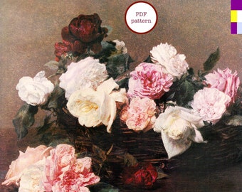 New Order Cross Stitch Pattern Power, Corruption, & Lies Album Art PDF Download