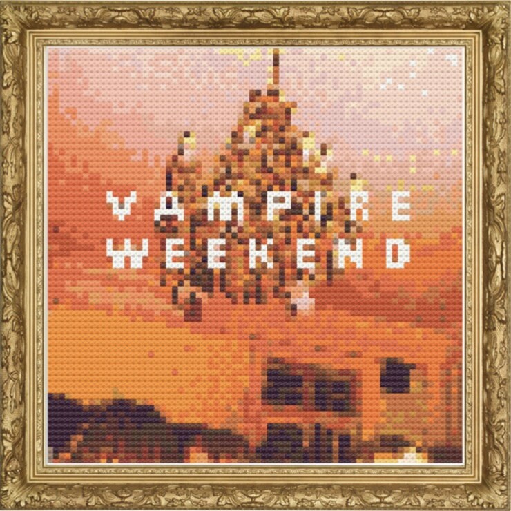 Vampire Weekend Croakerman Pattern Vampire Weekend Cross Stitch Pattern Vampire Weekend Album Cover Art ...