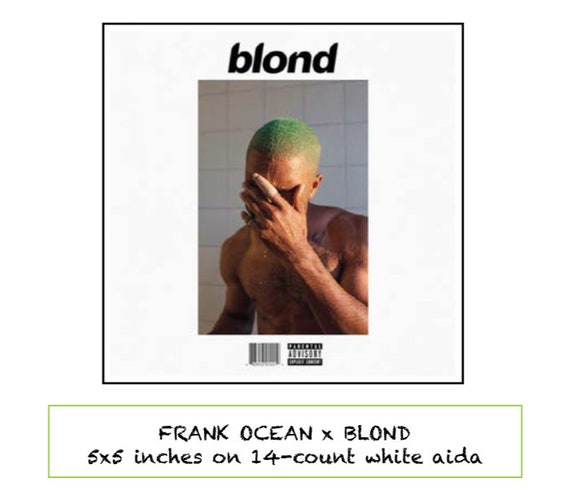 Frank Ocean Cross Stitch Pattern Blond Album Cover Art PDF Frank Ocean Cross Stitch Pattern Blond Album Cover Art PDF