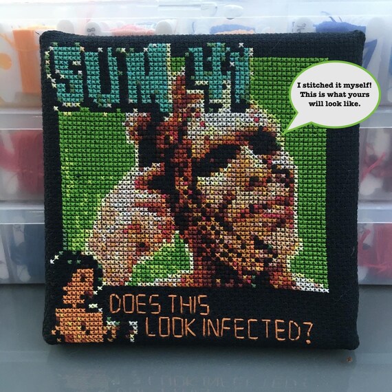 Sum 41 Cross Stitch Pattern Does This Look Infected? Album Cover