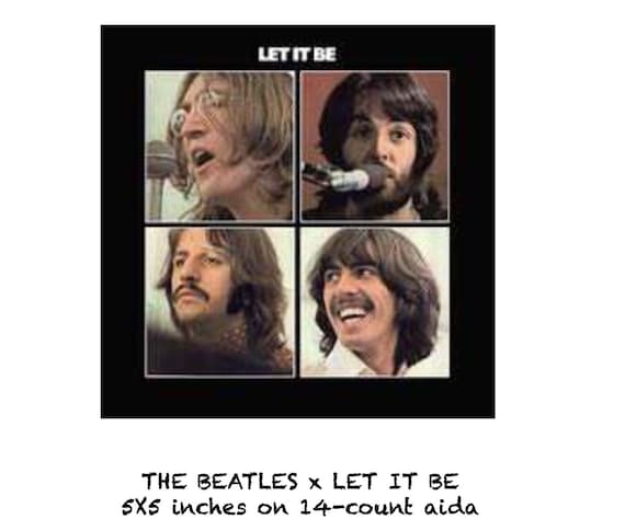 The Beatles Cross Stitch Pattern Let It Be Album Cover Art PDF