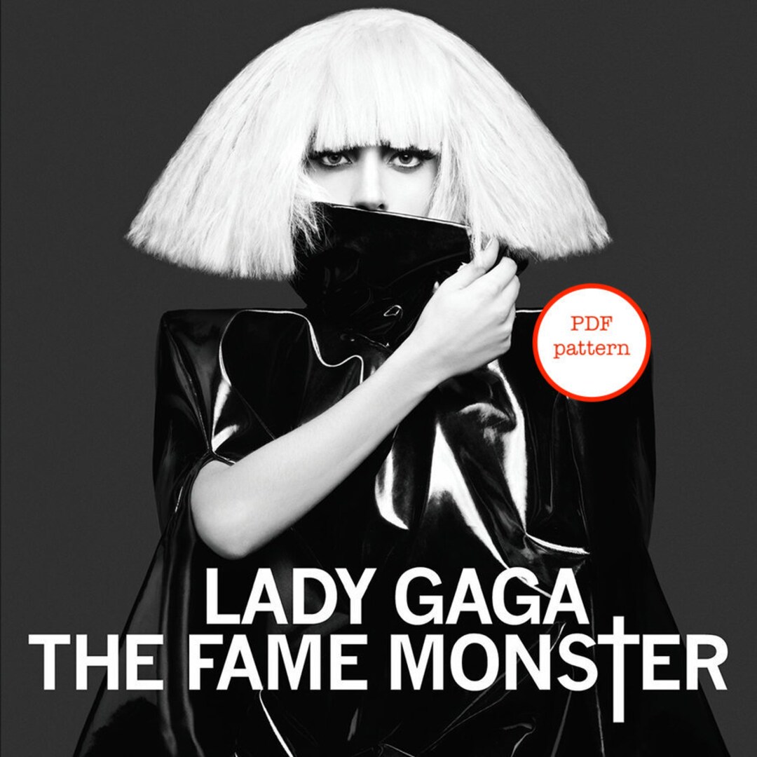 Lady Gaga Cross Stitch Pattern the Fame Monster Album Cover Art