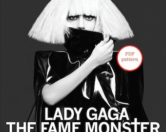 Lady Gaga Cross Stitch Pattern The Fame Monster Album Cover Art PDF Download