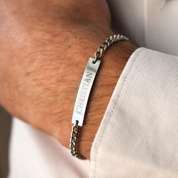 Personalised Chain Bracelet for Men 
