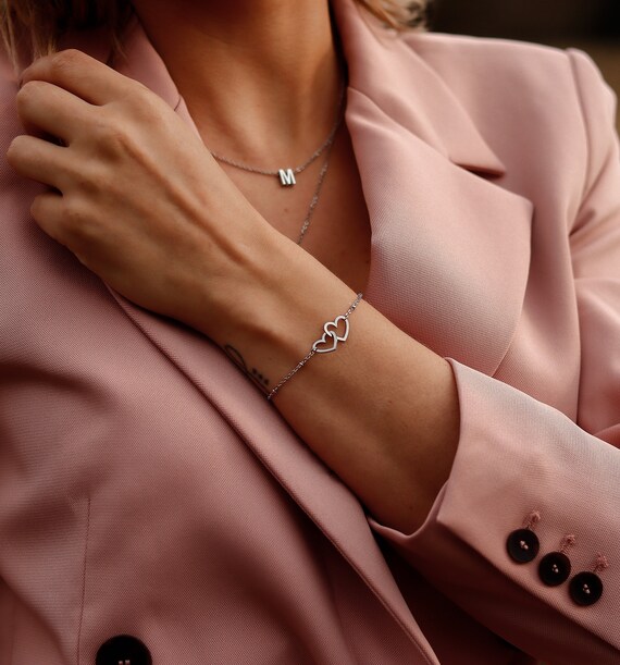 Swarovski double deals heart bracelet