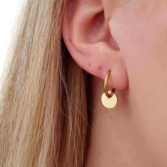 Hoop earrings shop sensitive ears