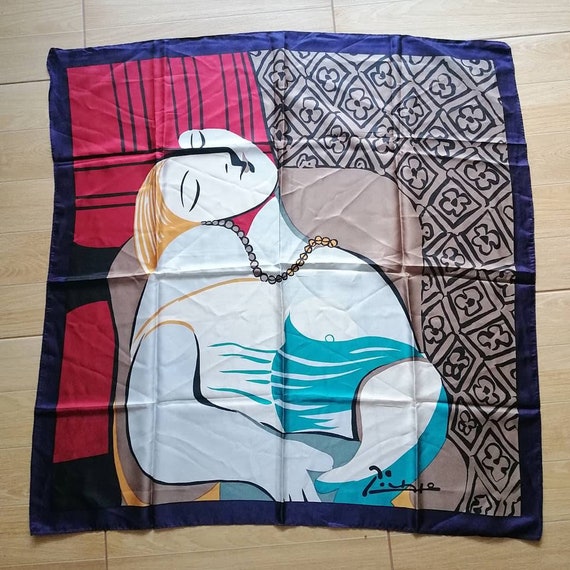 Picasso silk scarf