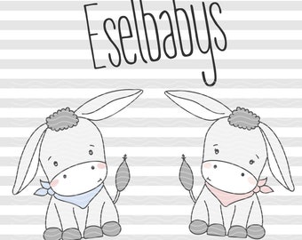 Plotter bestand van ezel baby 's