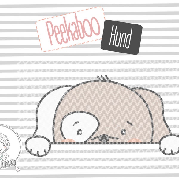 Applivorlage Peekaboo Hund