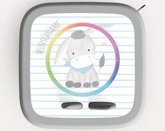 Personalized protective film for Toniebox 2 | Donkey Boy | Scratch-resistant sticker & decal | Gift for children and Christmas