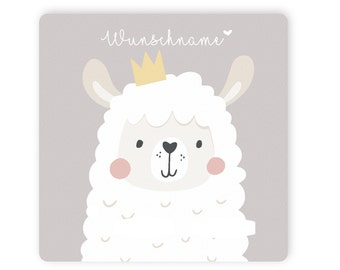 Protective film for the Toniebox 1 Lama Scandinavian design, scratch-resistant sticker, gift for children and Christmas, personalized