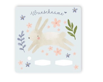 Protective film for the Toniebox 1 Bunny watercolor scratch-resistant sticker, gift for children, Easter and Christmas, personalized