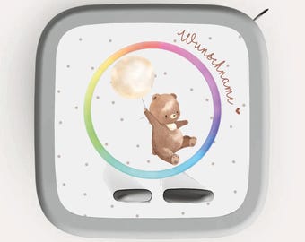 Film protecteur personnalisé pour Toniebox 2 | Ours avec ballon | Autocollant anti-rayures | Cadeau pour enfants et Noël