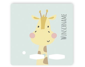 Schutzfolie für die Toniebox Giraffe Skandi , kratzfester Sticker , Geschenk für Kind und Weihnachten , personalisiert