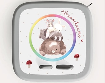 Personalisierte Schutzfolie für Toniebox 2 | Waldtiere | Kratzfester Sticker & Aufkleber | Geschenk für Kind und Weihnachten