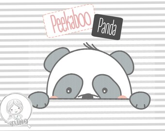 Plotterdatei "Peekaboo Panda"