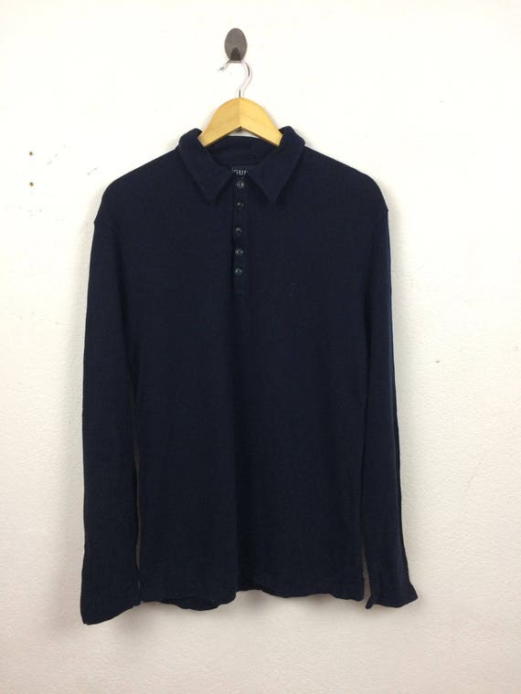 guess long sleeve polo