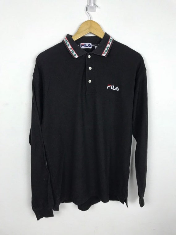 fila long sleeve polo