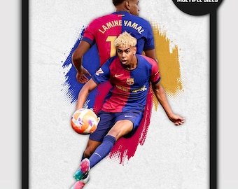 メッシ　ラミナ・ヤマル　ダブルサイン入りバルセロナジャージ ICONS COA メッシ ラミナ・ヤマル ダブルサイン入りバルセロナジャージ ICONS COA