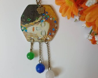 Long necklace with Klimt's 