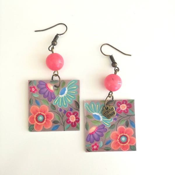 Paper Earrings Etsy