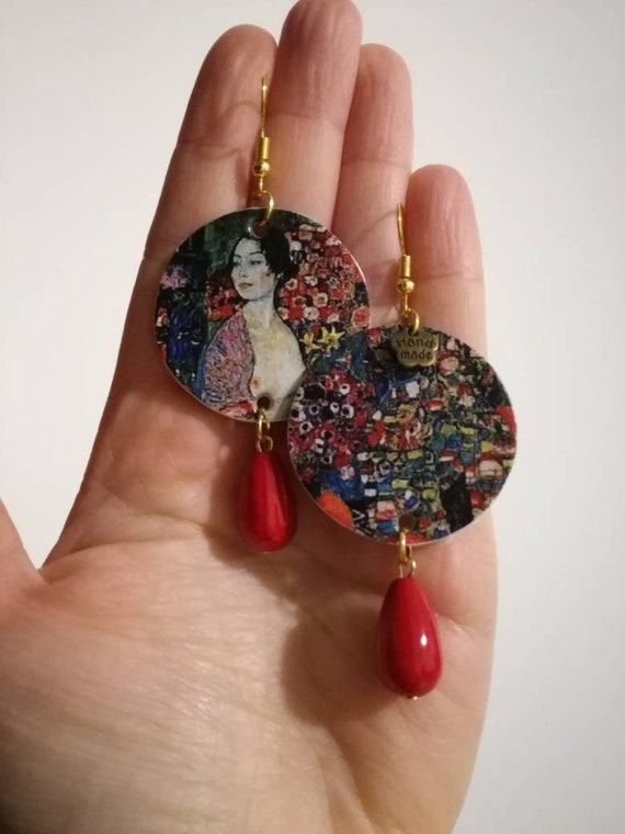gustav klimt earrings