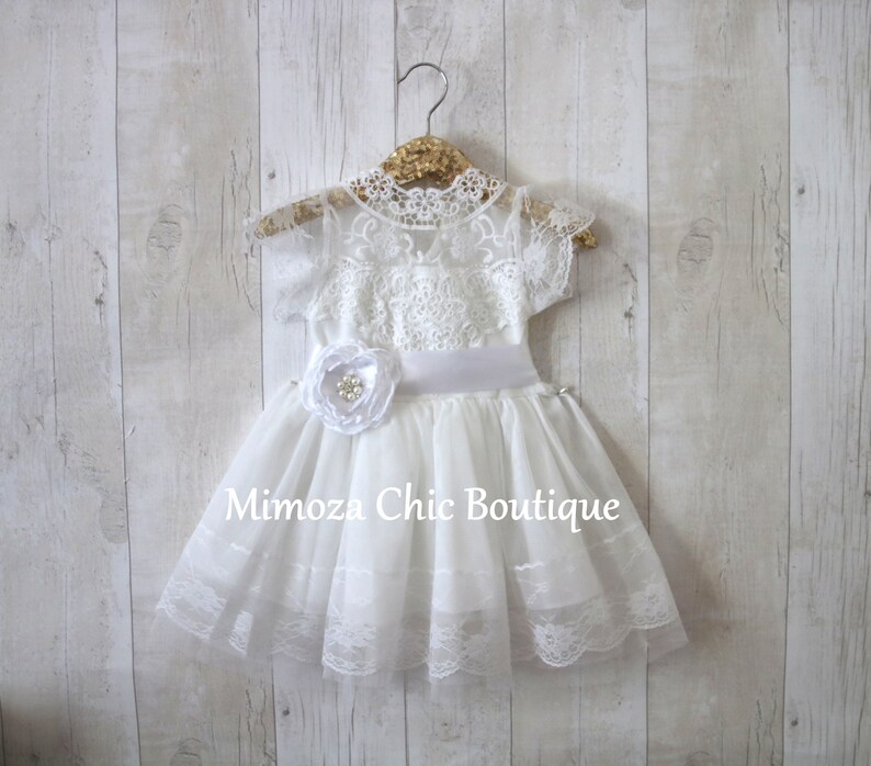 White Lace Dress White Baby Girl Birthday Dress Infant Girl Etsy