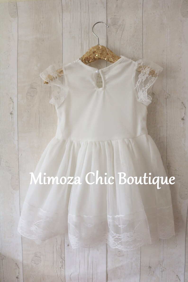 White Lace Dress White Baby Girl Birthday Dress Infant Girl Etsy