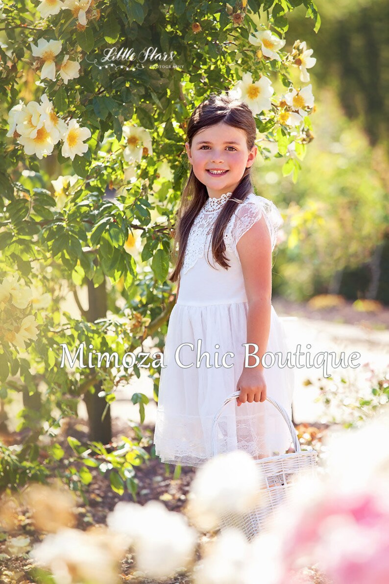White Lace Dress White baby girl birthday dress infant girl Etsy