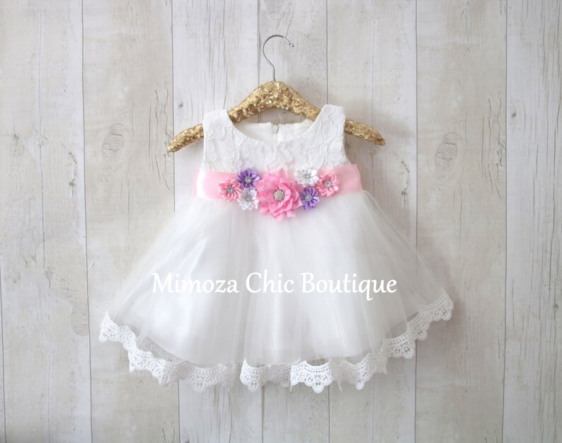 Baby Flower Girl Dress Christening Dress Etsy