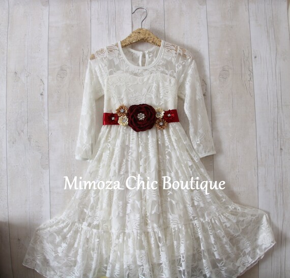 white country lace dress