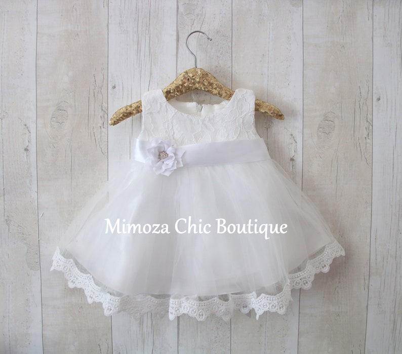 Baby Flower Girl Dress Christening Dress Etsy