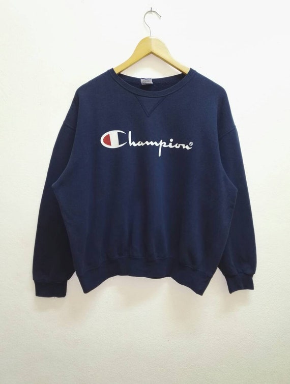 champion sweatshirt with big logo