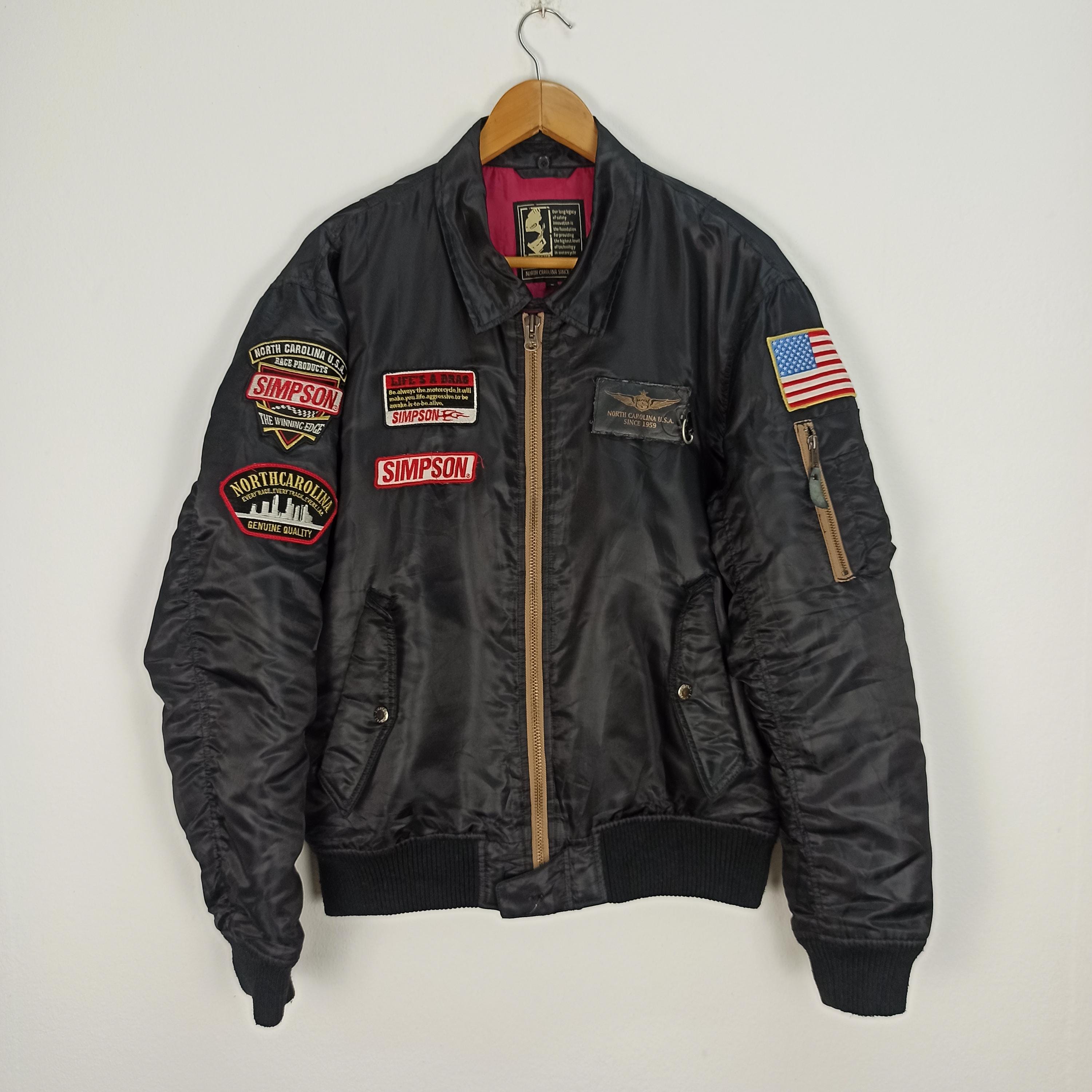 は*な様 90s SIMPSON MA-1 blouson flight jac Vintage Simpson MA-1 Jacket Blouson Flight Jacket - Etsy