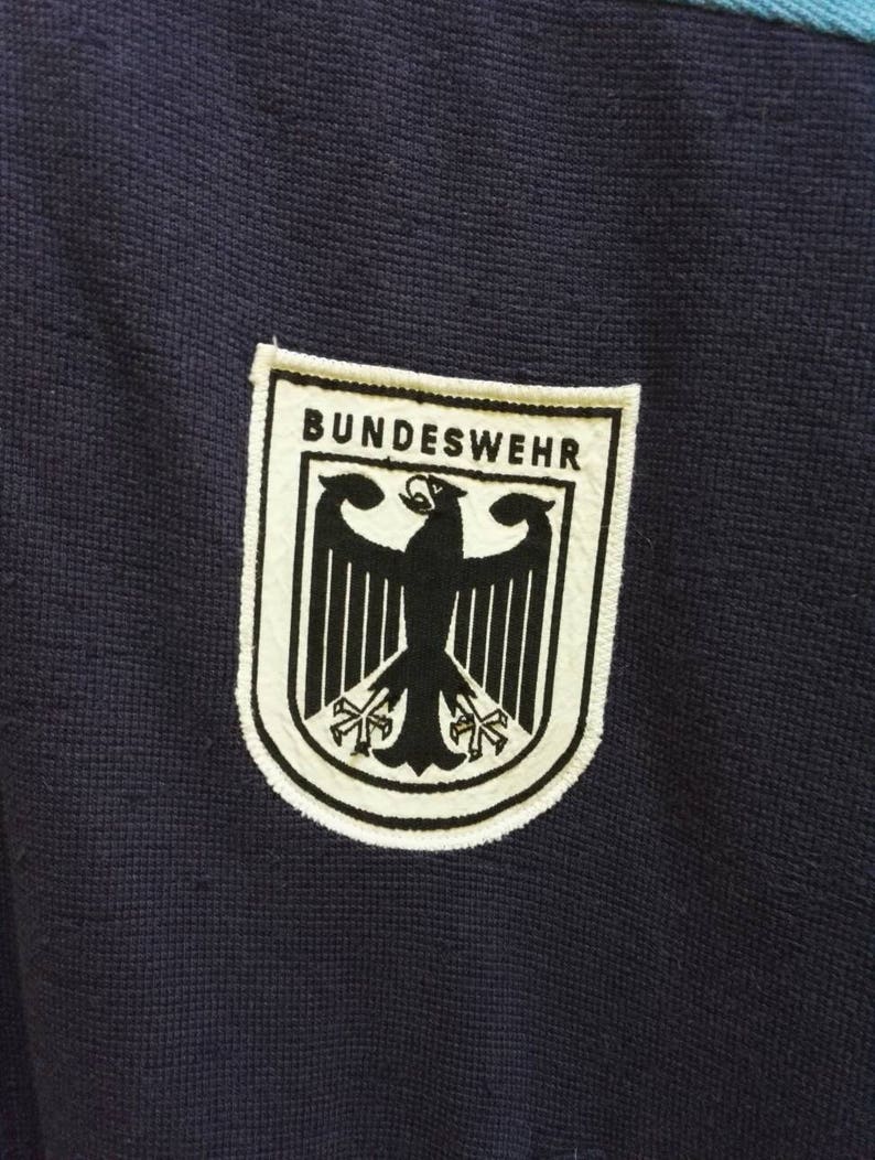 Vintage Army Germany Bundeswehr sweater zipper sweatshirt very rare ss264