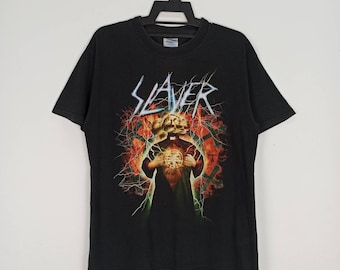 Vintage 00's Slayer Band Rock Tshirt